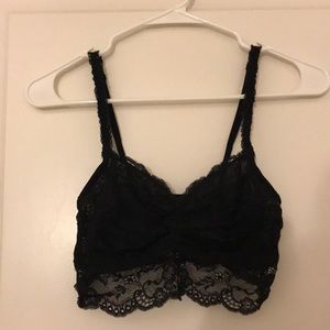 Black lace bralette